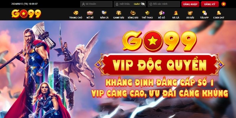 Truy cập đúng trang chủ để tham gia khuyến mãi Go99